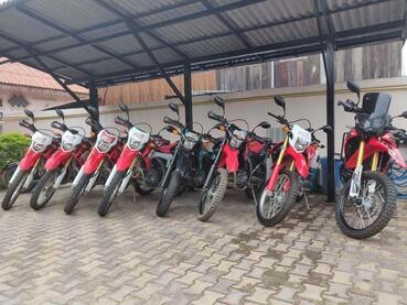 Rideinlaos's motorbikes fleet