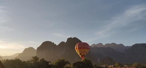 Balloon in Vang Vieng